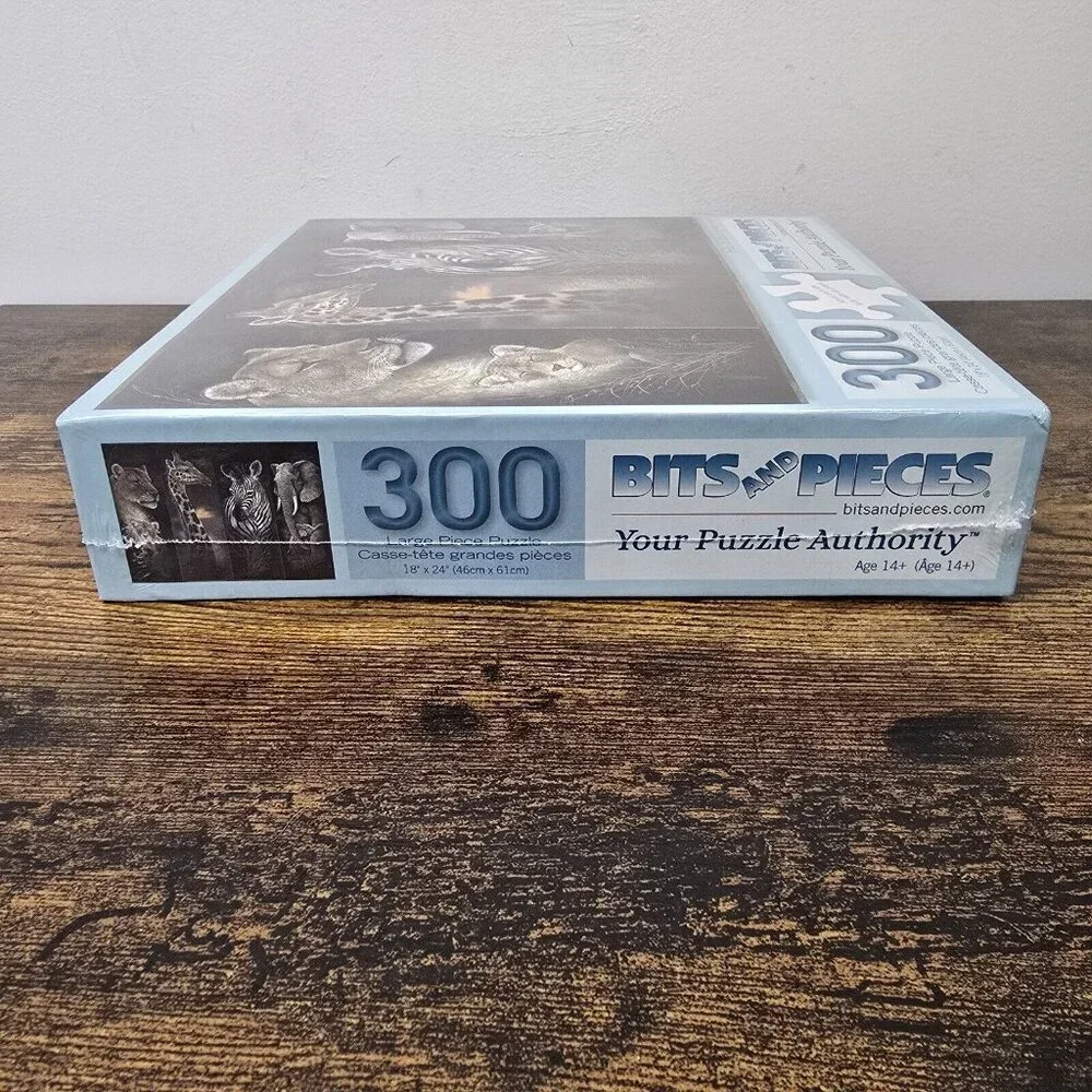 NEW SEALED Bits And Pieces Pride of Africa 300 Large Piece Jigsaw Puzzle Manning